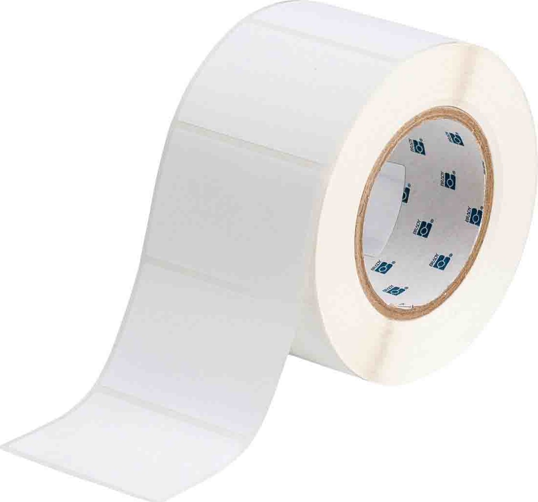Brady THT-19-488-1 - Solvent and Chemical Resistant Polyester Labels for 3' Core Printers - 2' x 3'