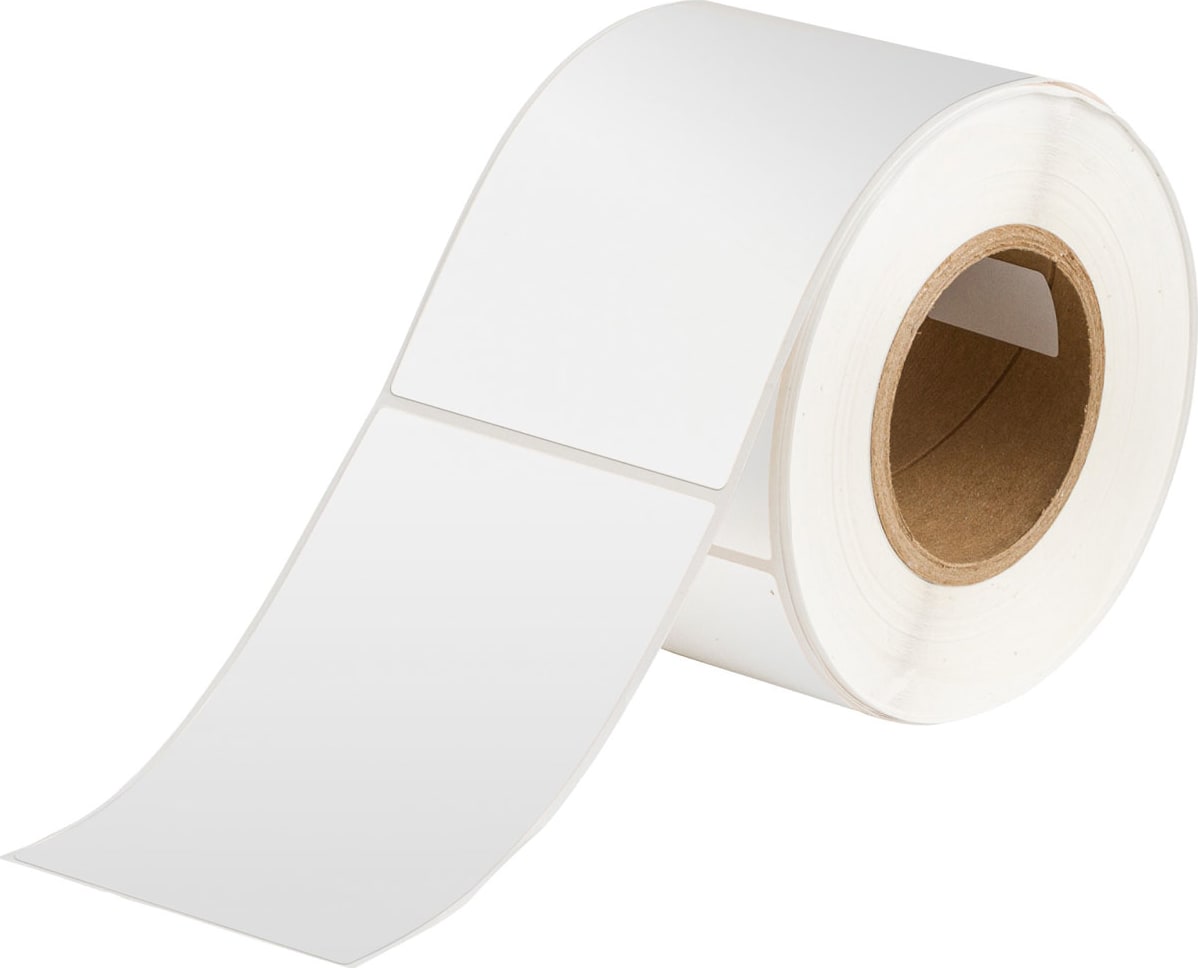 Brady THT-25-423-1 - Harsh Environment Multi-Purpose Polyester Labels for 3' Core Printers - 6' x 4' White