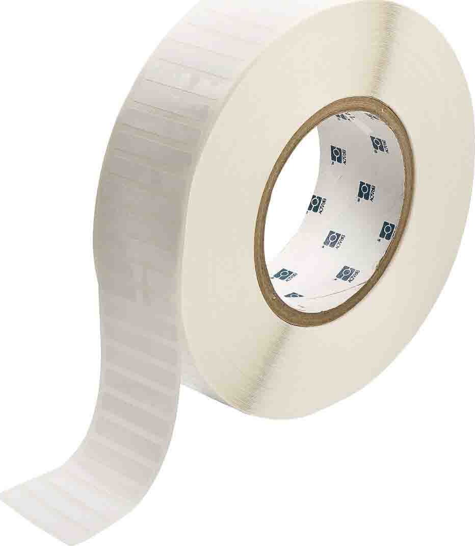 Brady THT-45-423-10 - Harsh Environment Multi-Purpose Polyester Labels for 3' Core Printers - 0.25' x 1.5' White