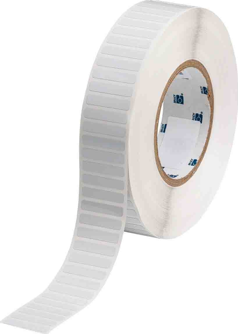 Brady THT-45-729-10 - 1 mil Polyimide Circuit Board Labels, 0.25' H x 1.5' W, White, 10000/Roll