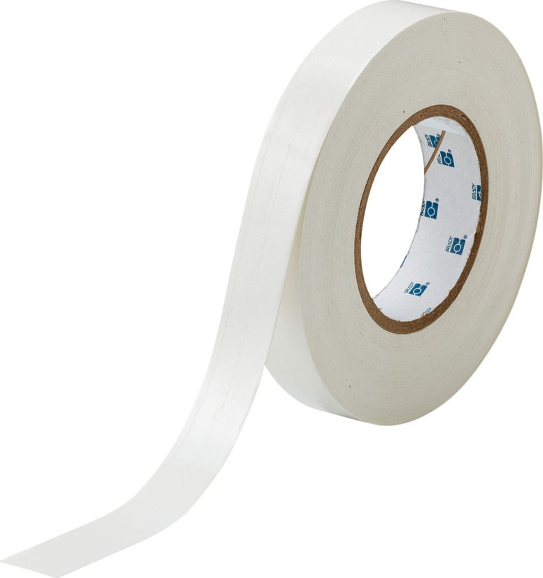 Brady THT-92-498-2 - Vinyl Cloth Label Tape, Repositionable, for 3' Core Printers, 0.375'