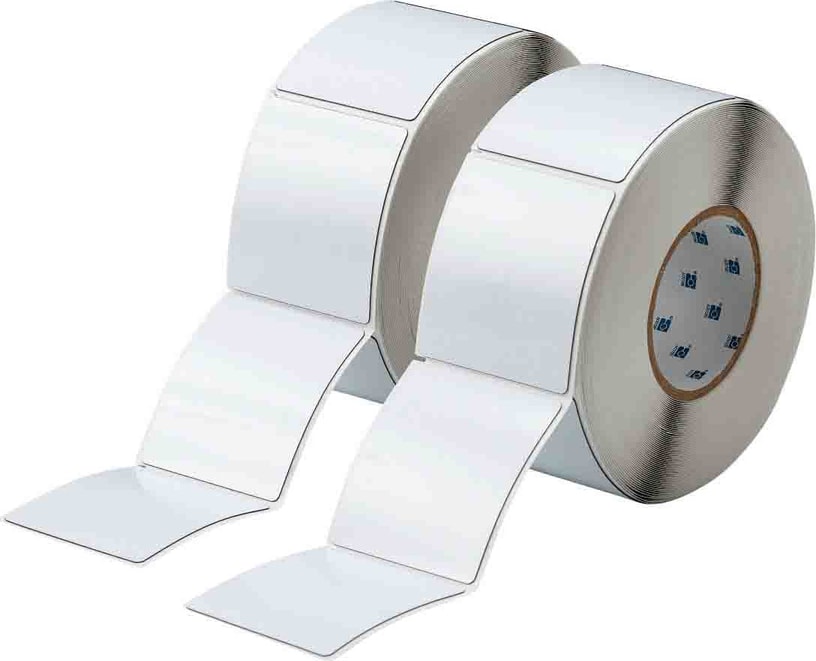 Brady THTEP-178-593-.5 - Raised Panel Labels, Rectangular, for 3' Core Printers, 3.5' x 3', White