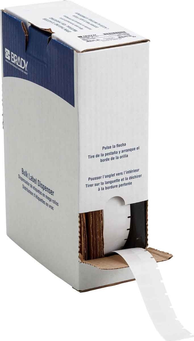 Brady BM71-17-427 - Self-Laminating Vinyl Wrap Around Labels, Bulk, for BMP61, BMP71 & M611, 1' x 0.5'