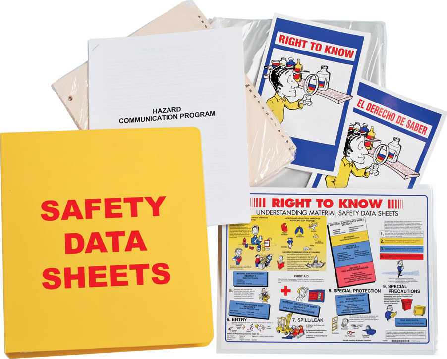 Brady BR823A - Standard MSDS Binder, 1.5' Ring w/Insert