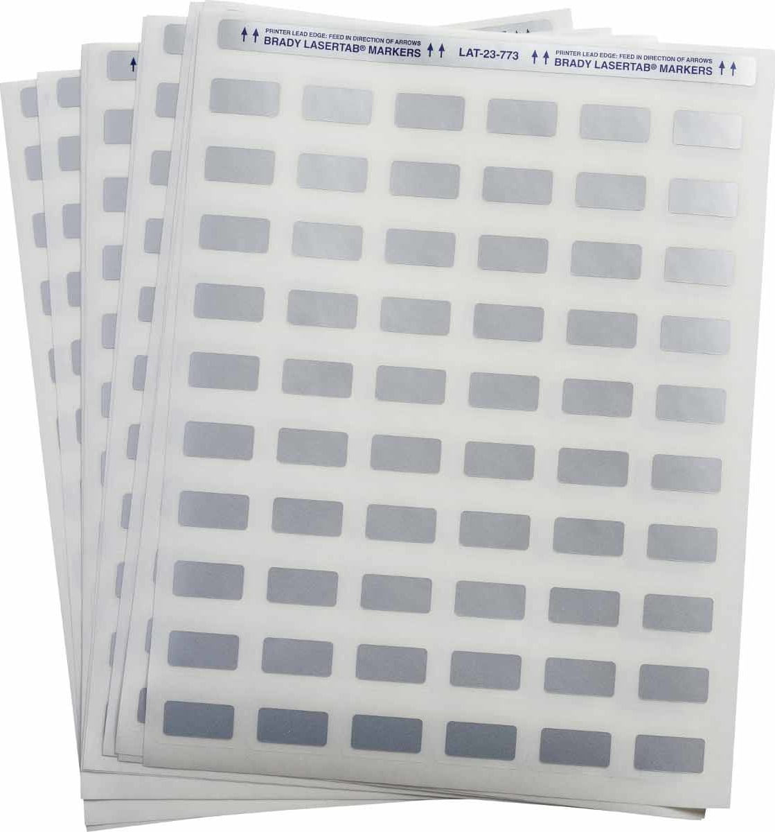 Brady LAT-23-773-2.5 - LaserTab PermaShield Metallized Polyester Labels, 2500/PKG (Silver)