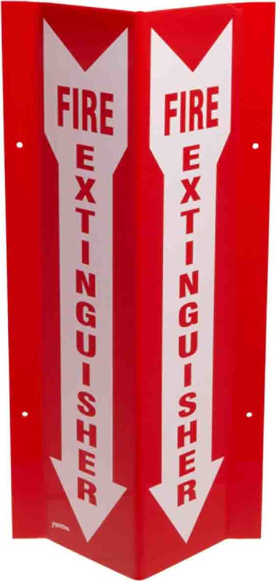 Brady SP818V - Tall Fire Extinguisher 'V' Sign