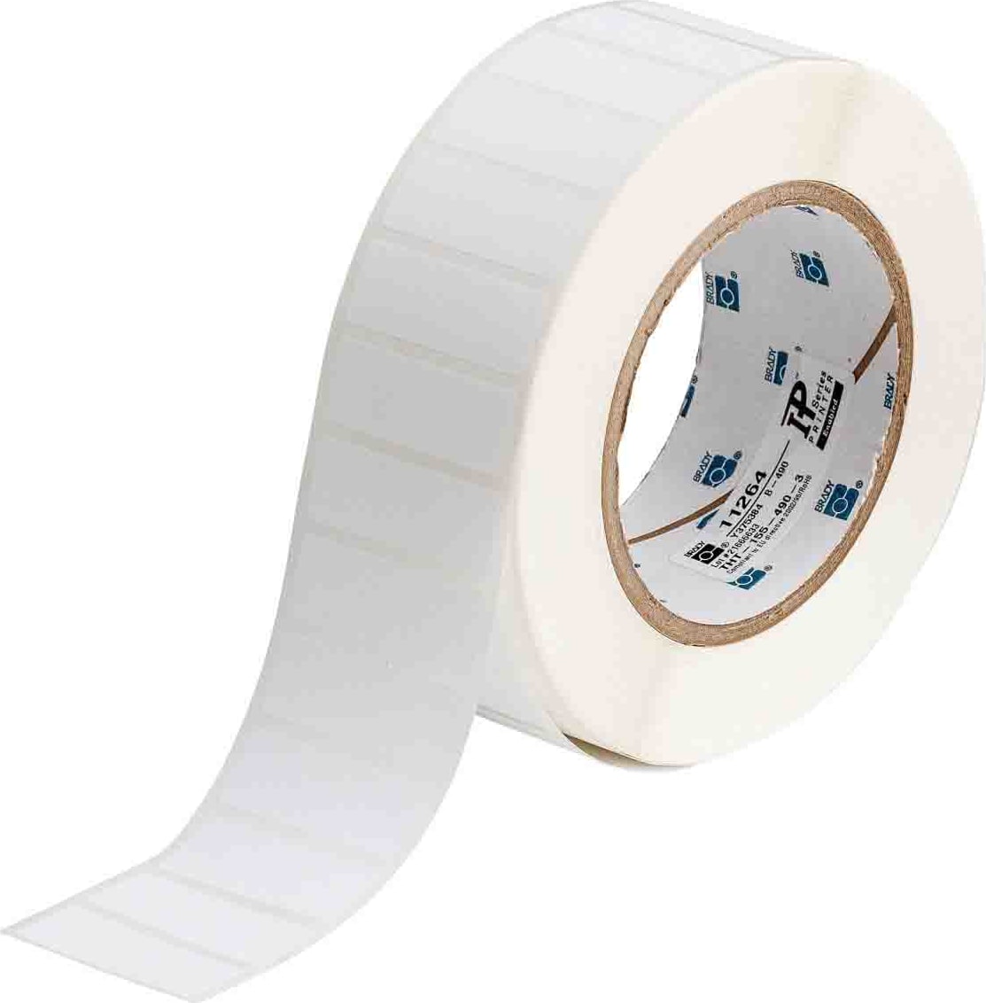 Brady THT-155-490-3 - 3' Core Polyester Autoclave and Cryogenic Labels, 0.6' H x 1.625' W (White)