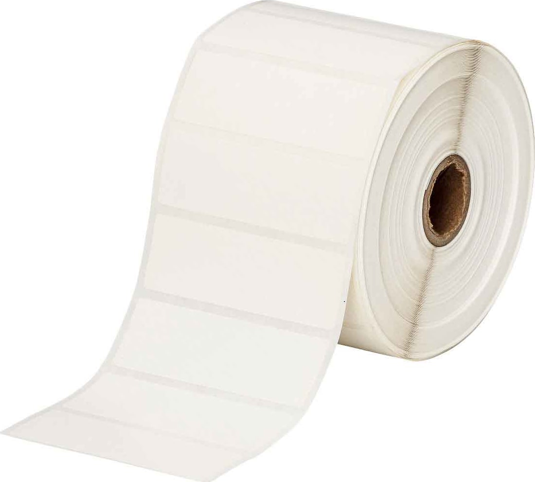 Brady THT-18-424-1.5-SC - 1' Small Core White Paper General Identification Labels, 1' x 3'