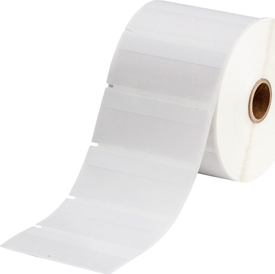 Brady THT-74-427-5-SC - Self-Laminating Vinyl Wrap Around Labels for 1' Small Core Printers - 1.437' x 0.8'