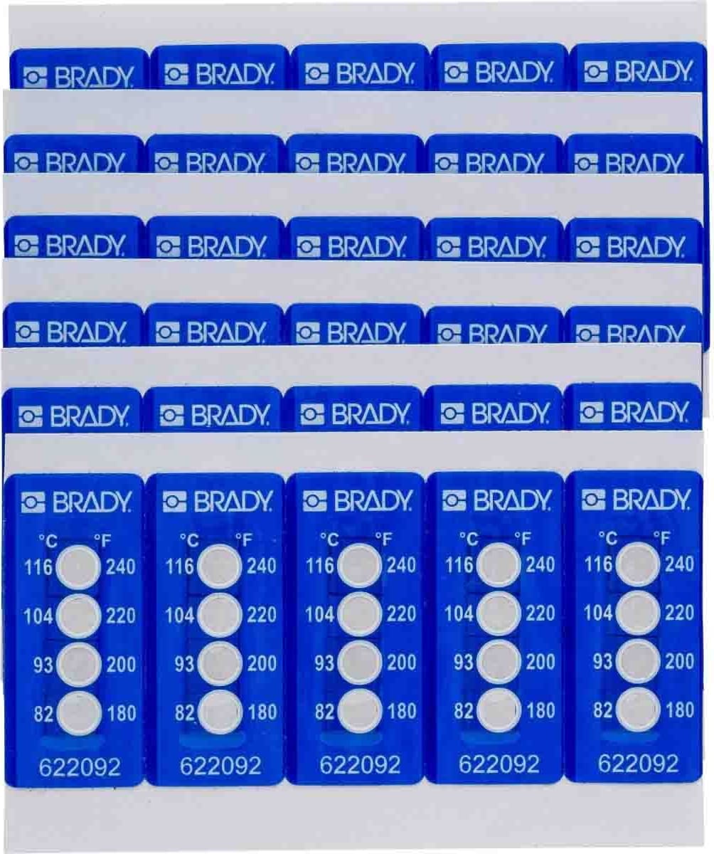 Brady TIL-4-82C/180F - Temperature Indicating 4 Level Labels