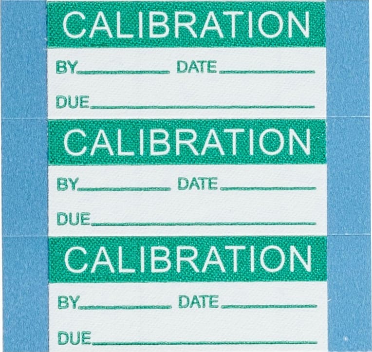 Brady WOX-10-PK - Calibration Write-On Labels - Polyester, Pack of 25 Cards