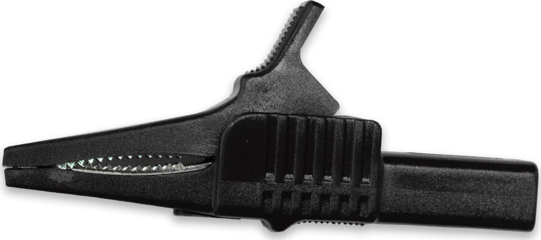 Mueller Electric BU-65-0 - Heavy Duty, Large Jaw Alligator Clip Black
