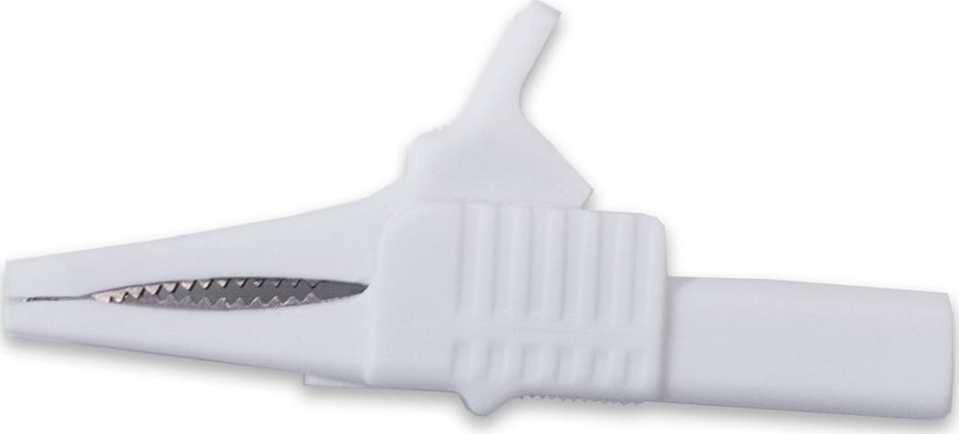 Mueller Electric BU-65-9 - Heavy Duty, Large Jaw Alligator Clip White