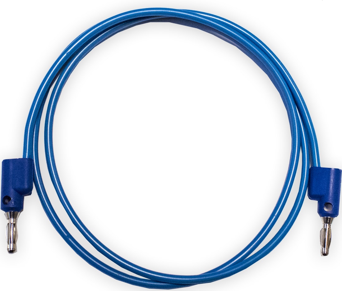 Mueller Electric BU-PB24 - 6STKG Banana 24' Blue Patch Cord