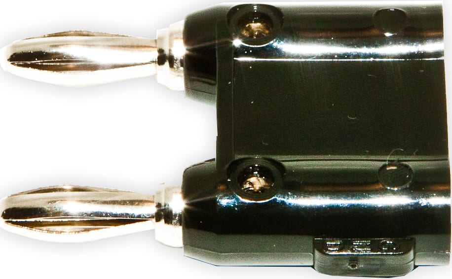 Mueller Electric BU-PMDP-S-0 - Dual 4mm Banana Shorting Plug Black