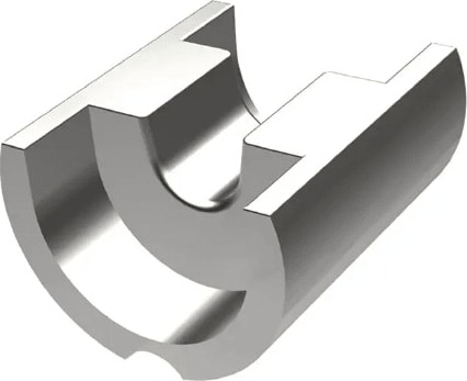 Burndy DV26L - Heat-Treated Stainless-Steel Nest Die for 2/0 Aircraft Non-Insulated Copper Connectors