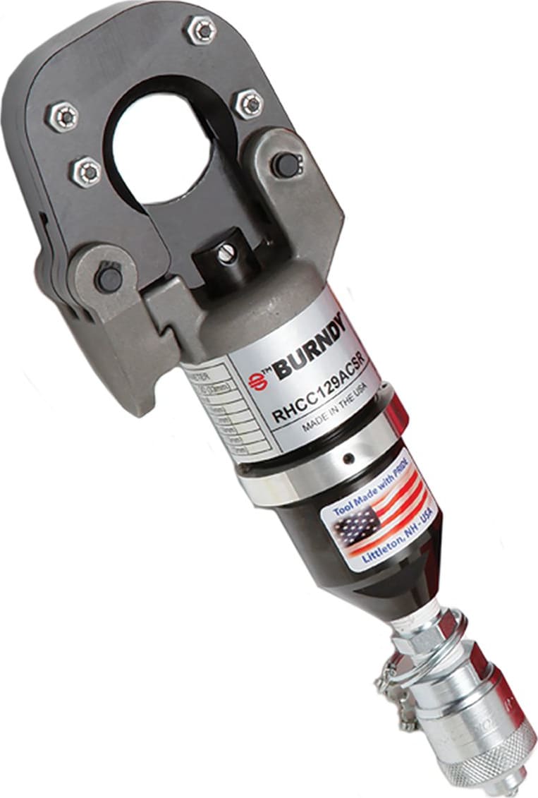 Burndy RHCC129ACSR - Remote Hydraulic Cutter Latch-Head, 1.29in CU/AL, 1113 kcmil ACSR, 10000 PSI