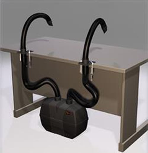 Metcal BVX-201-KIT1 - Fume Extractor for Two Stations, with Two BVX-ARM-K1 Arm/Hose Kits