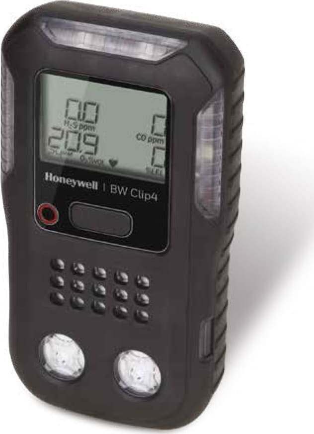 BW BWC4-B-A Clip4 4-gas detector (O2, LEL, H2S, CO), Australian version Black Housing