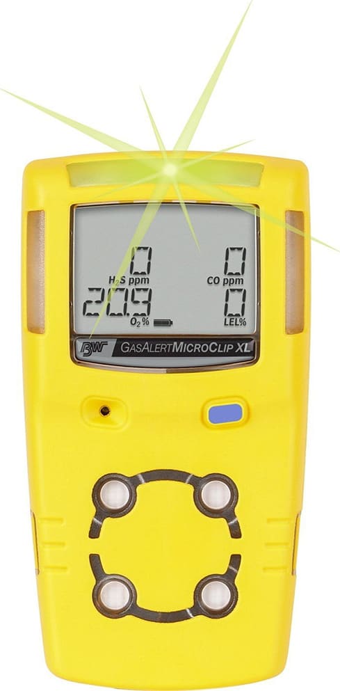 BW MCXL-XWHM-Y-UK MicroClip Series Region Multi-Gas Detector