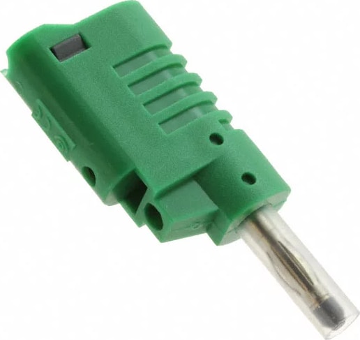 Cal Test CT2015-5 4mm Stacking Banana Plug - Green (10 Pack)
