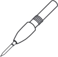 Cal Test CT4221-0 - Spring Tip, 2.5 mm, Black