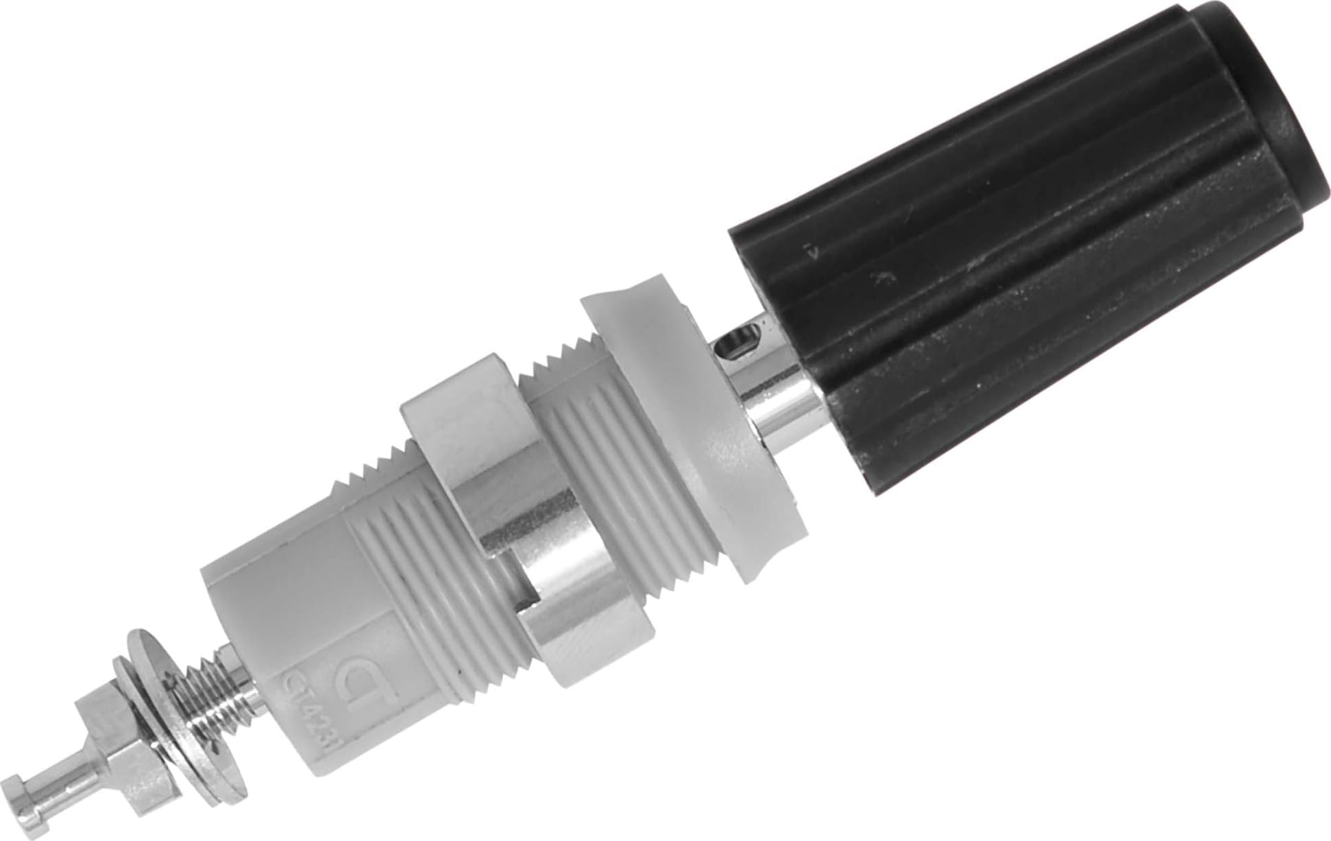 Cal Test CT4231-NI-0 4mm Sheathed Binding Post, Black