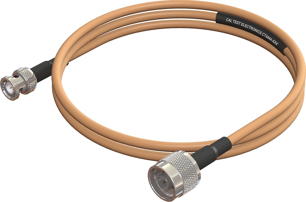 Cal Test CT4444-100 - Coaxial Cable, N-Type Male to BNC Male, RG142B/U (100 cm)