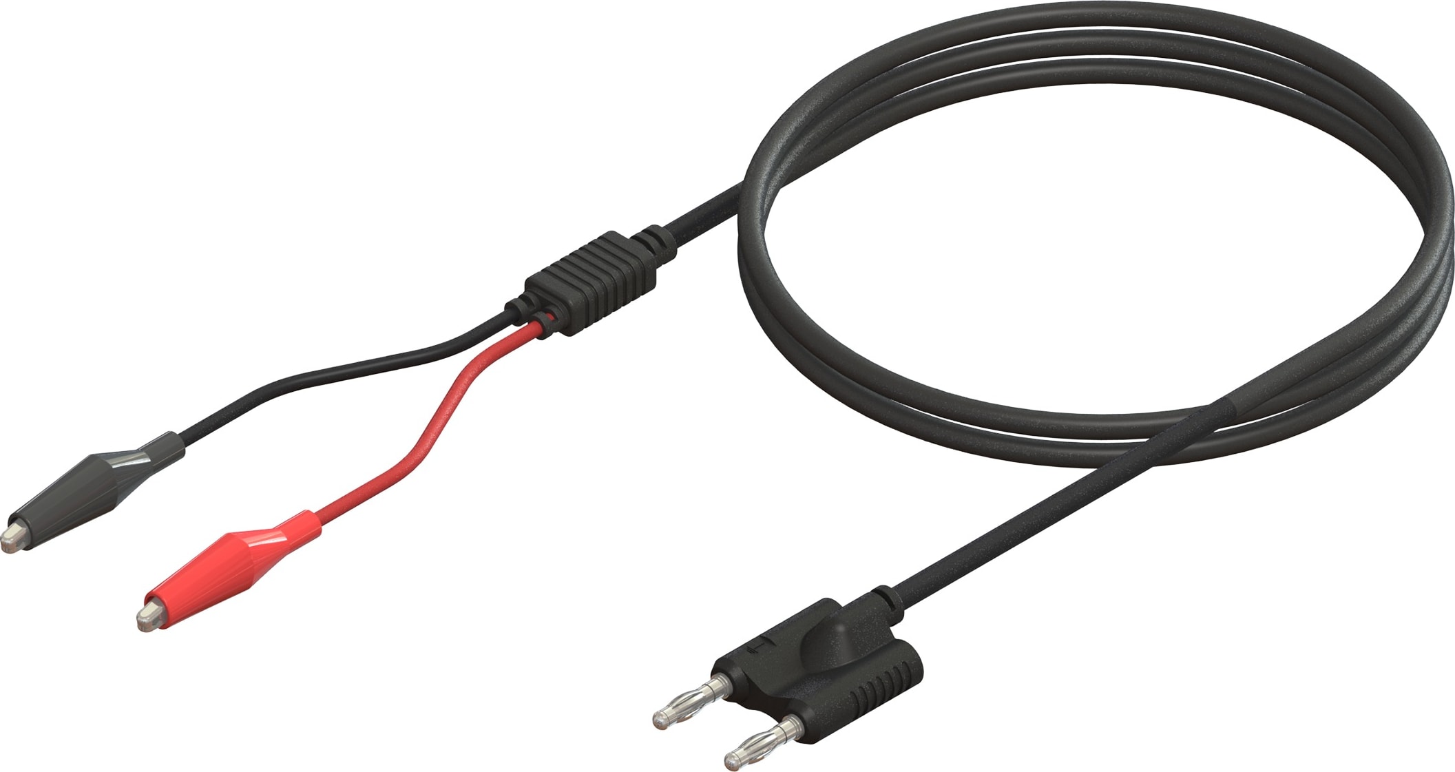 Cal Test CT4456-100 - Double Banana Plug to Alligator Clips Breakout Cable Assembly