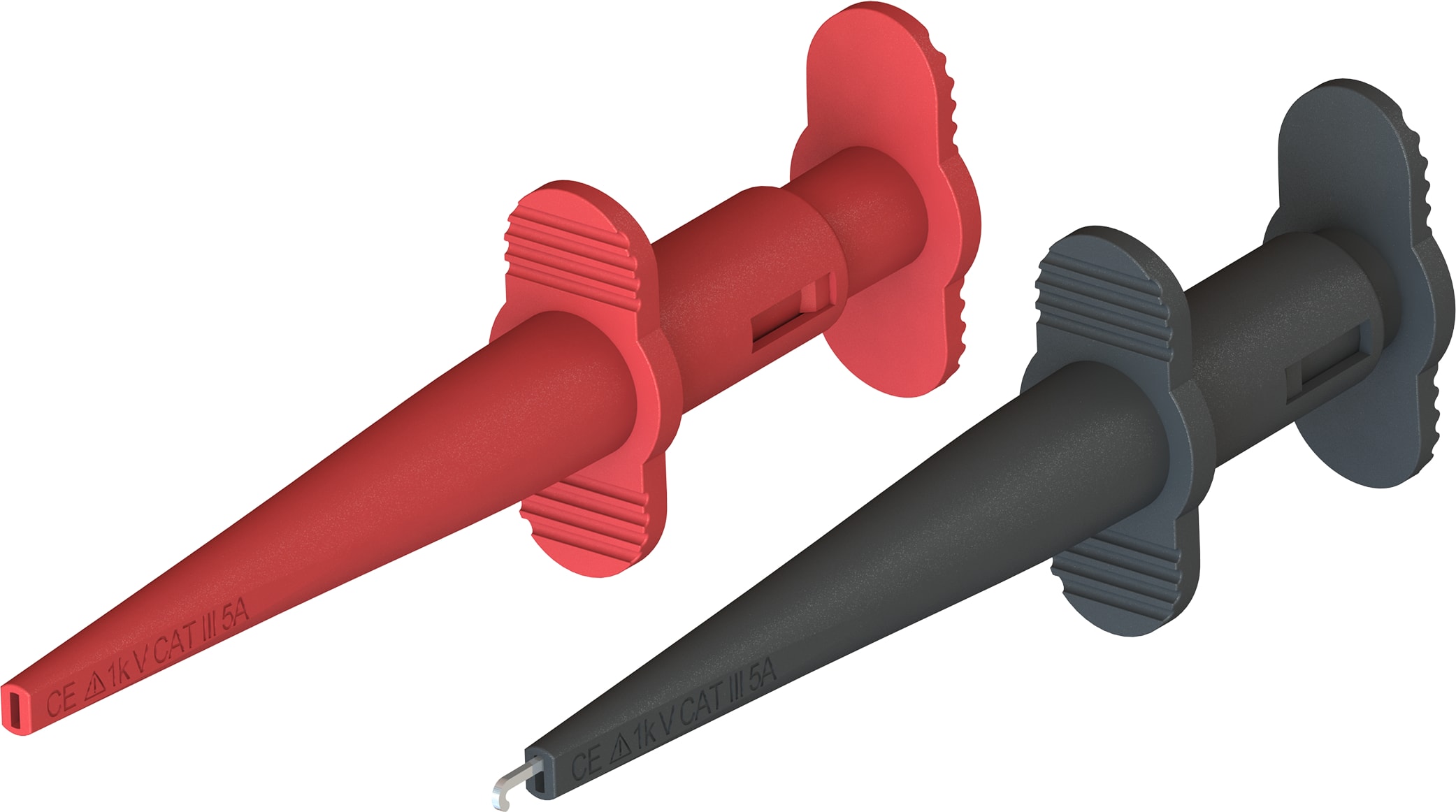 Cal Test CT4467 - Red and Black CAT III Hook Clip Set