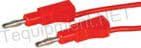Cal Test CT2131-100-2 4mm Stacking Plug to Stacking Plug - SILIC 0.75, 100cm, Red (10 Pack)