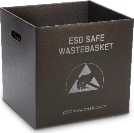 CCI CORSTAT WB - ESD Corstat Wastebasket 14-1/4' X 12-3/4' X 13-5/8'
