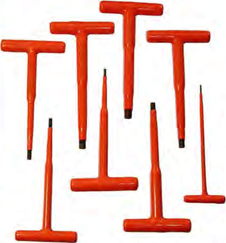 Cementex HKS-12T120 - Insulated T-Handle Hex Wrench Set, 12Pc