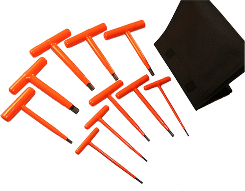 Cementex HKS-10T120 - T-Handle Hex Wrench Set, 10Pc