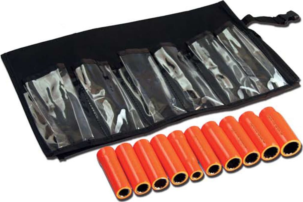 Cementex ISS38-10 - 6PT Insulated 10Pc 3/8in SqDr Standard Socket Set 6Pt