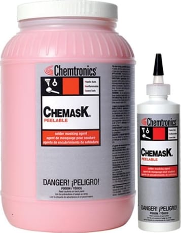 Chemtronics CM8 - Chemask Peelable Solder Mask, 8fl oz./236ml Squeeze Bottle, 24 Bottles