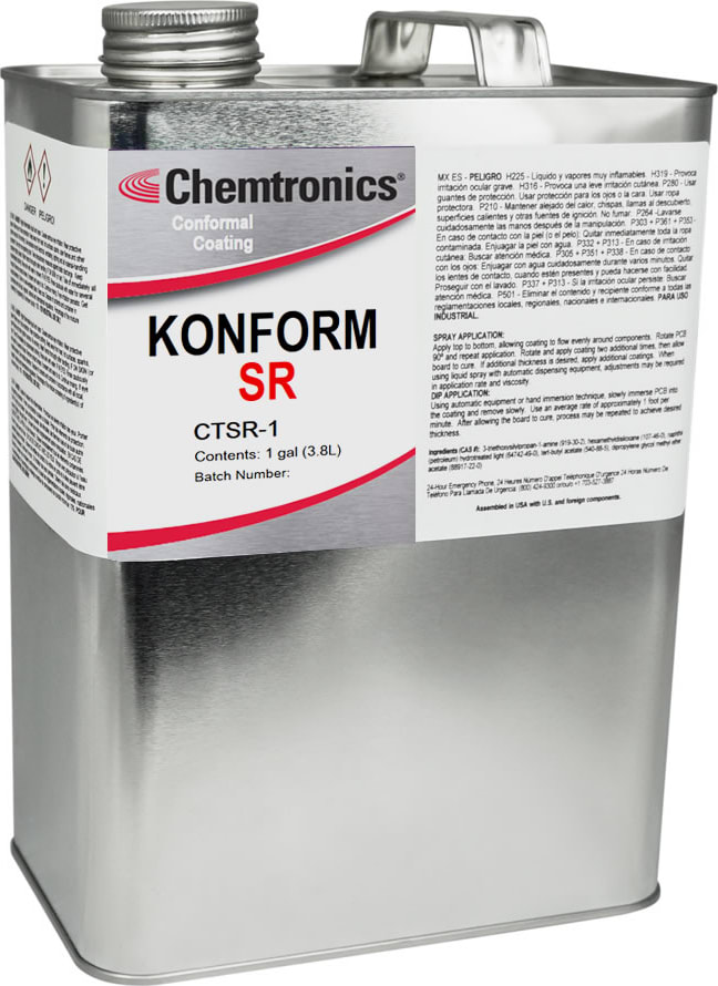 Chemtronics CTSR-1 - Konform SR Silicone Conformal Coating, 1 Gal / 3.7 L Container