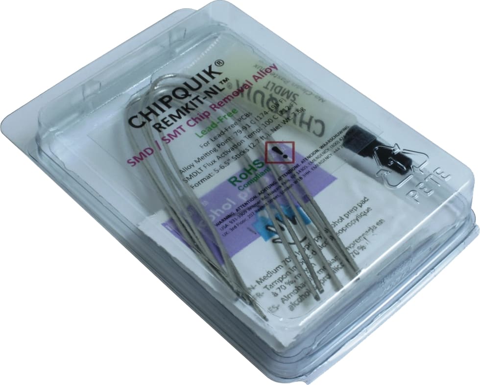 Chip Quik REMKIT-NL - SMD / SMT Chip Removal Alloy Lead-Free, 2.7ft