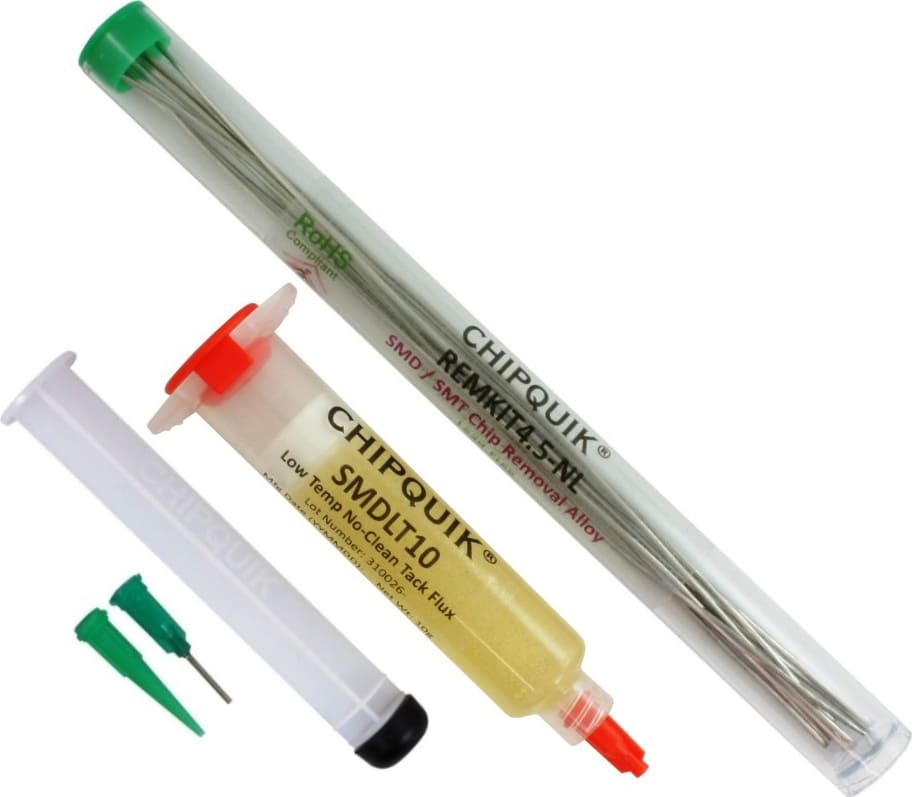 Chip Quik REMKIT4.5-NL - SMD / SMT Chip Removal Alloy Lead Free with Flux Kit, 4.5ft