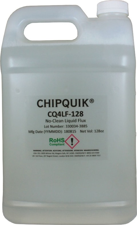 Chip Quik CQ4LF-128 - Liquid Flux No-Clean in 1 Gallon (128oz) Jug