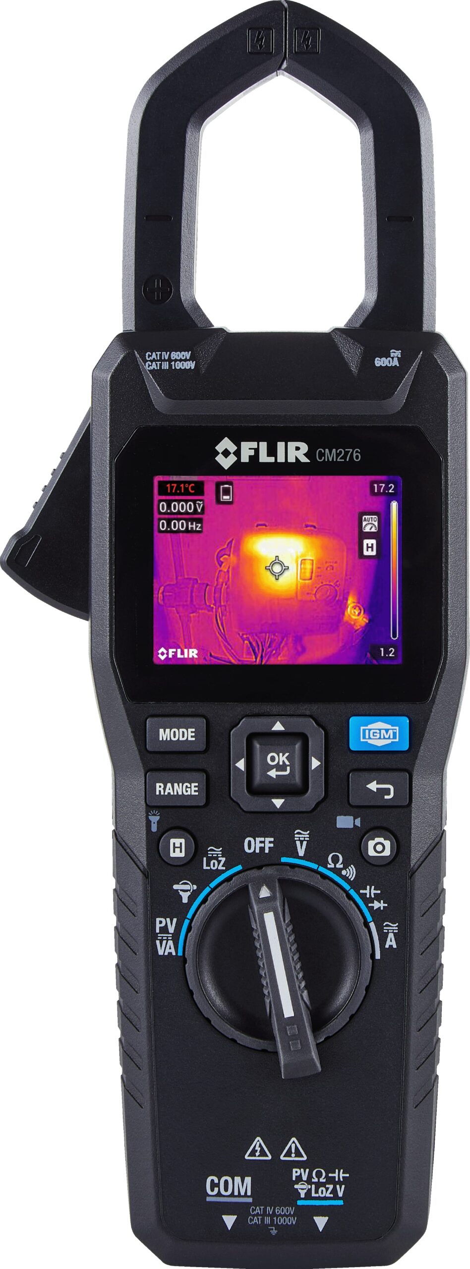 FLIR CM276 - True RMS Clamp Meter and Thermal Imaging Camera with METERLiNK