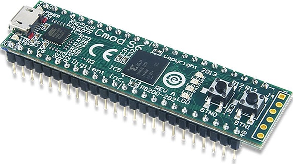 Digilent Cmod S6 - Breadboardable Spartan-6 FPGA Module