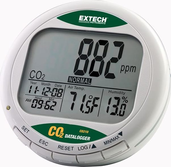 Extech CO210 - Desktop Indoor Air Quality / CO2 Monitor and Datalogger