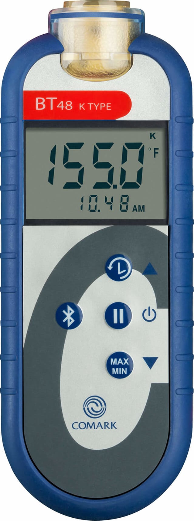 Comark BT48 - Bluetooth Food Thermometer, -328°F to +2502°F, 4-Digit, MAX/MIN and HOLD