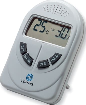 Comark DTH880 - Digital Temperature/Humidity Indicator, w/Stand/Wallmount