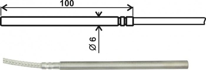 Comet SN136M - Temperature Probe Pt1000TR050/M, 5m Cable
