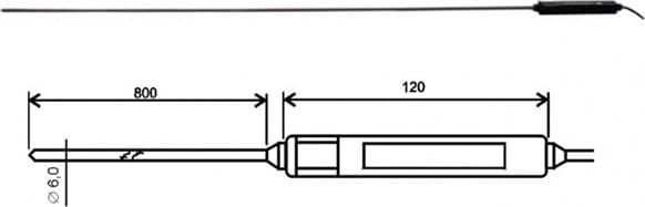 Comet SN169C - Temperature Probe 2021-150/C, CINCH Connector, Cable 1m