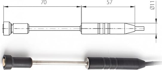 Comet SN175 - Temperature Probe 2034-220/0, without Connector, Cable 1m