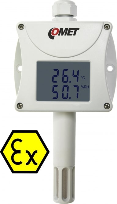 Comet T3110Ex - Intrinsically Safe Humidity and Temperature Transmitter with 4-20mA Output