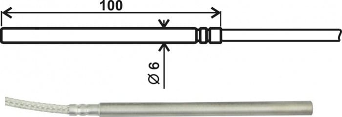 Comet SN132E - Temperature Probe Pt1000TR050/E, 1m Cable